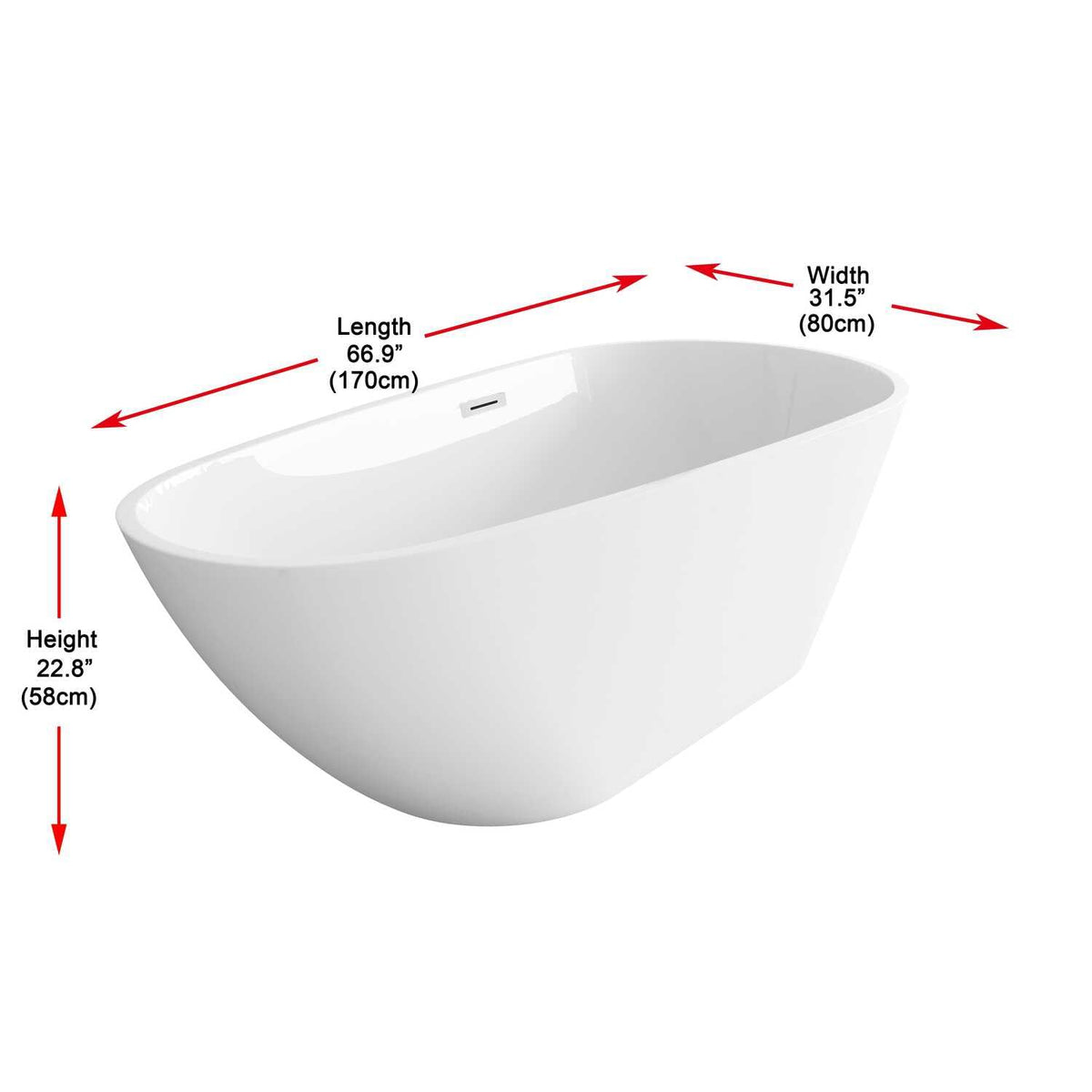 Clinton Bathtub by Lighting Design – Gold