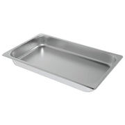 Full Size Stainless Steel Chafing Dish Food Pan - 21"L x 12 3/4"W x 2 1/2"H by HUBERT – Stainless Steel, Model 833FP