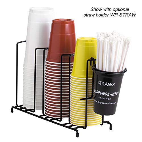 DISPENSE-RITE 3 Section / Black / 1 Cup Holders
