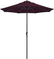 California Umbrella 10-Year Protection 7.5 Ft Outdoor Patio Umbrella, Pacifica Fade-Resistant Fabric, Auto-Tilt, Heavy Duty Aluminum Frame, 8 Reinforced Ribs for Pool or Deck, Bronze Pole, Purple