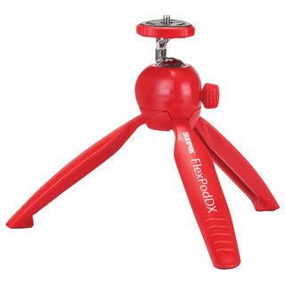 FlexPodDX Tabletop Tripod with Adapters (Red) by SUNPAK – Rubber, red, Model 620-900-RD