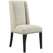 Beige Fabric Dining Chair with Comfortable Backrest by Furnifact – Beige