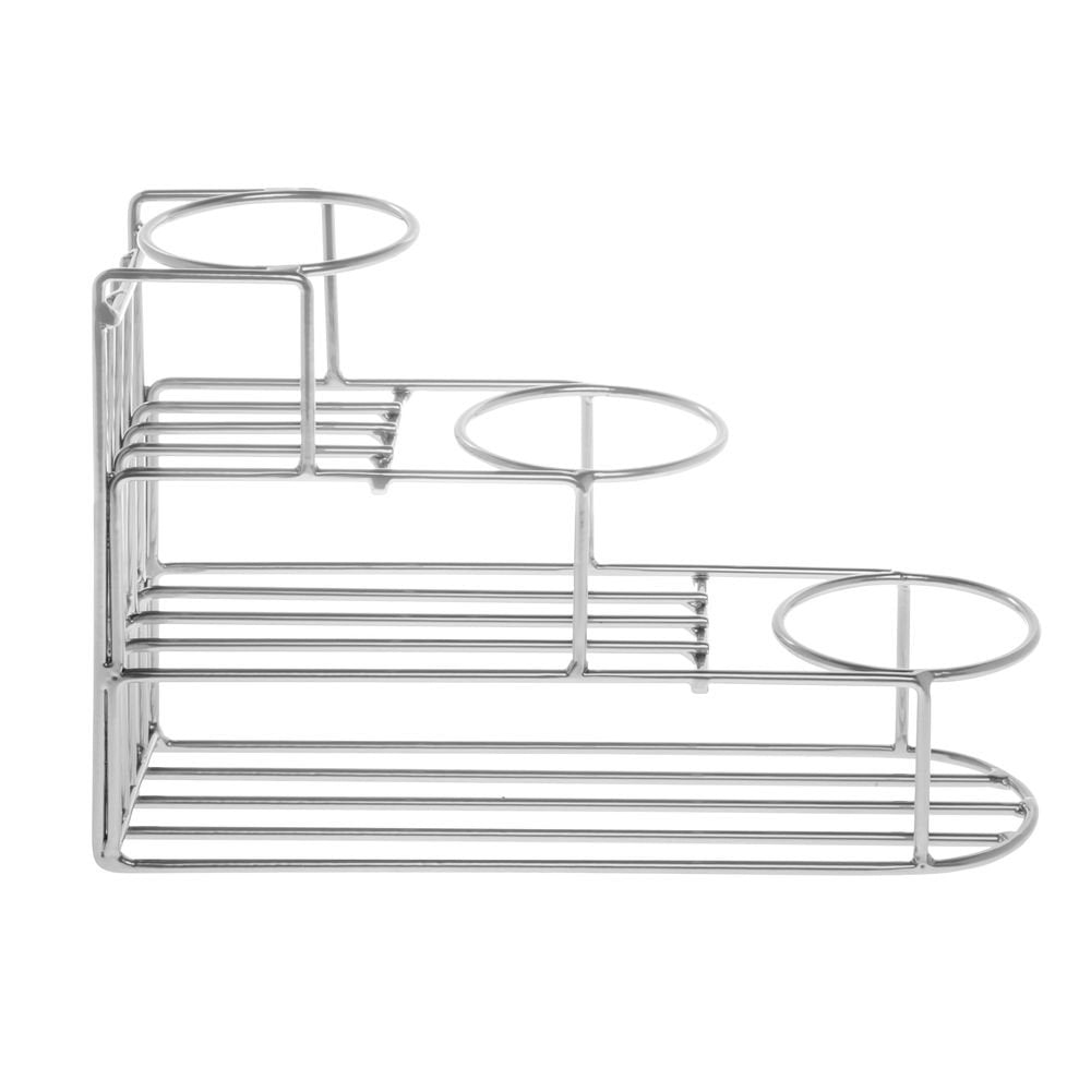 Buffet Stand for Bottles 3-Step Silver Metal Wire by HUBERT – Silver, Model 688640169228