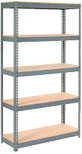 Global Industrial 5 Tier Boltless Extra Heavy Duty Shelving, 5 Shelves