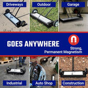 Master Magnetics 5"L x 15.13"W x 48"H / 14" / 1 Magnetic Sweepers