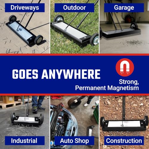 Master Magnetics 5"L x 15.13"W x 48"H / 14" / 1 Magnetic Sweepers