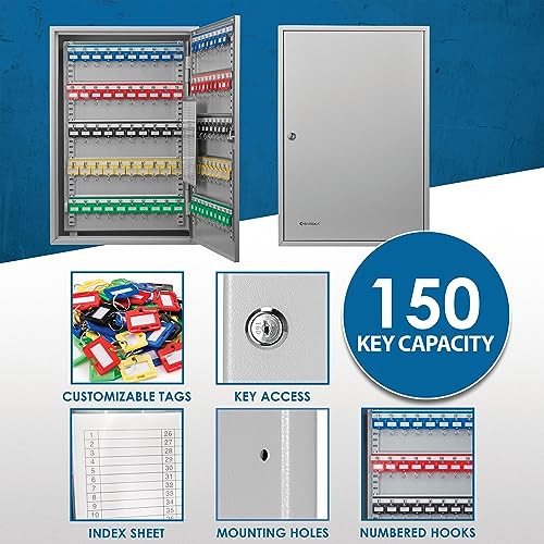 Barska Grey / 150 Keys / 1 Key Cabinets