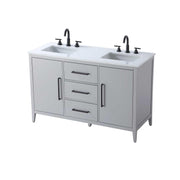 Grey Millie Bathroom Vanity by by Elegant Lighting – Solid wood and MDF, Gray, Model VF29354DGR