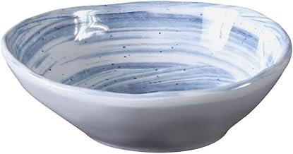 Elite Global Solutions D431OV-ND Oval Bowl, 4 5/8" x 3 7/8" x 1 5/8" h., Melamine, Navy Design (Pack of 6)
