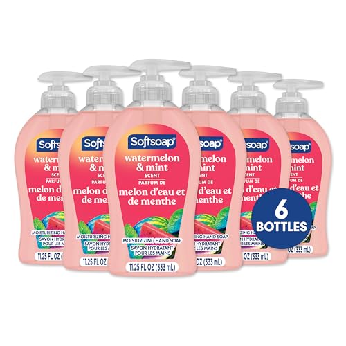 Softsoap Watermelon & Mint / 11.25 Fl Oz (Pack of 6) / Pink Hand Wash