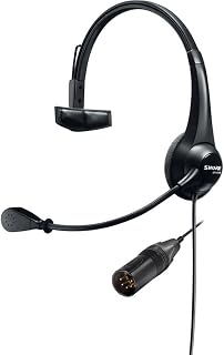 Shure BRH31M-NXLR5M Lightweight Single-Sided Broadcast Dynamic Microphone Headset | Key details: Single Sided Broadcast Dynamic Microphone Headset