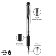 65808 Refill for uni-ball Gel IMPACT Gel Pen Bold Black Ink 2/Pack – Gel, Black, Pack of 2, Model SAN65808