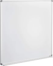 Global Industrial 48" W x 48" H Magnetic Whiteboard, Steel Surface, Aluminum Frame