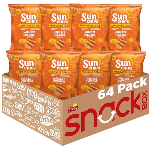 Sunchips Harvest Cheddar Flavored / 64 Count (Pack of 1) / Harvest Cheddar Chips & Crisps