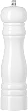 Hendi Salt Mill Glossy Salt Shaker with Ceramic Grinder Adjustable 55 x (H) 215 mm Wood White