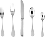 Fortessa Bastille 18/0 Stainless Steel 20 Piece Flatware Set, Service for 4, Silver