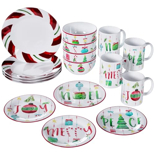 American Atelier Green/Red / 10.5x10.5" / 1 Dinnerware Sets