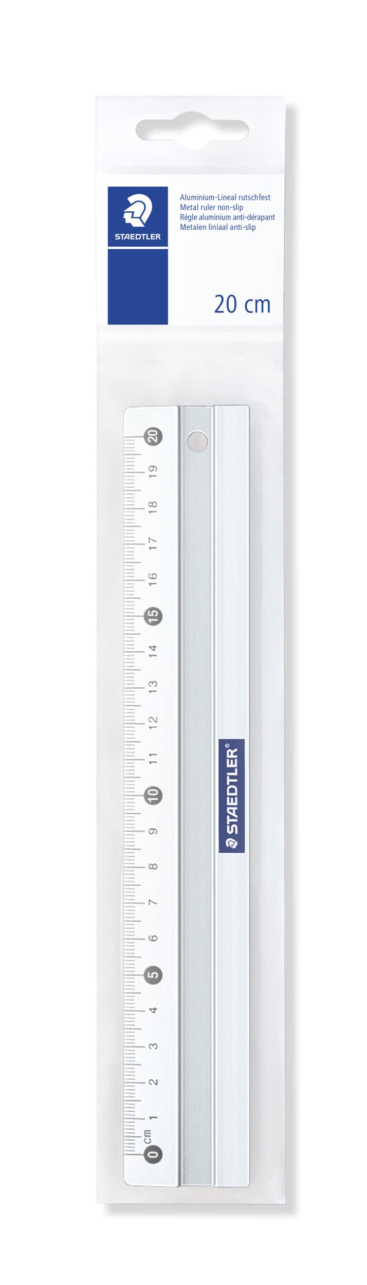 Mars Aluminium Ruler by STAEDTLER – Pack of 1, Aluminum, Silver, Model 563 20