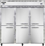 3RFF-SS-HD Three Section Reach-In Refrigerator/Freezer (1 Refrigerator Section/2 Freezer Sections), Full Stainless & Half-Height Doors