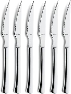 Amefa Chuletero Steak Knife Set on Hanging Card
