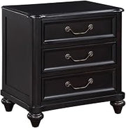 Lexicon Herman Poplar Nightstand in Charcoal Brown