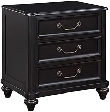 Lexicon Herman Poplar Nightstand in Charcoal Brown