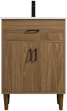 Elegant Kitchen and Bath Chandler 24" Single Bathroom Vanity in Walnut Brown