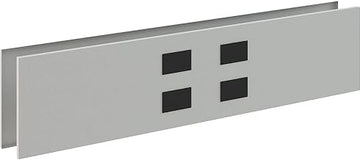 Interion Modular Partition Raceway Power Kit with Data for Desktop Raceway, 36"W