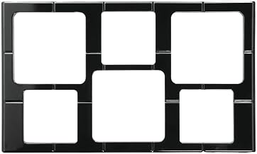 HUBERT Food Bar Tile Tray Full Size for Cold Foods Black Melamine with Garnish Bowl Cut-Outs - 21" L x 12 3/4 W