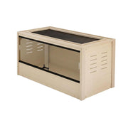Maple Reptile Lounge with Warm Interior by Bison Pets – Glass, Maple