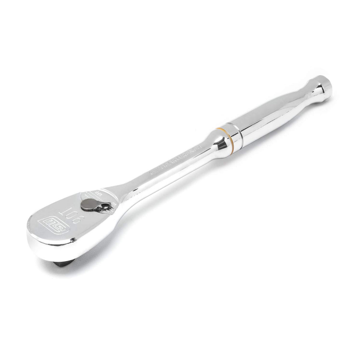 3/8" Drive 90 Tooth Full Polish Teardrop Ratchet by GEARWRENCH – 90-Tooth, Alloy Steel, Multi, Model 81211T