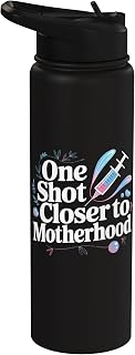IVF In Vitro Fertilization Transfer Day Fertility Pregnancy Stainless Steel Insulated Water Bottle