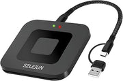 CAC Reader USB/Type-C - DOD Military CAC Smart Card Reader for Win/Mac/Linux/Android- PIV, PKI, EMV, eSIM, eID,Java Card Compatible with Testing Tools & SDK