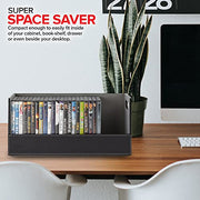 Stock Your Home Black 6 Pack / 6 / 3 Count Pack of 2 CD Racks