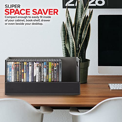 Stock Your Home Black 6 Pack / 6 / 3 Count Pack of 2 CD Racks