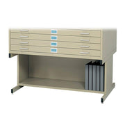 Safco Tropic Sand / High Base / 1 Flat & Vertical Files