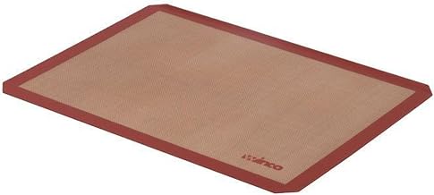 Winco Two-Third Size Purple Silicone Baking Mat