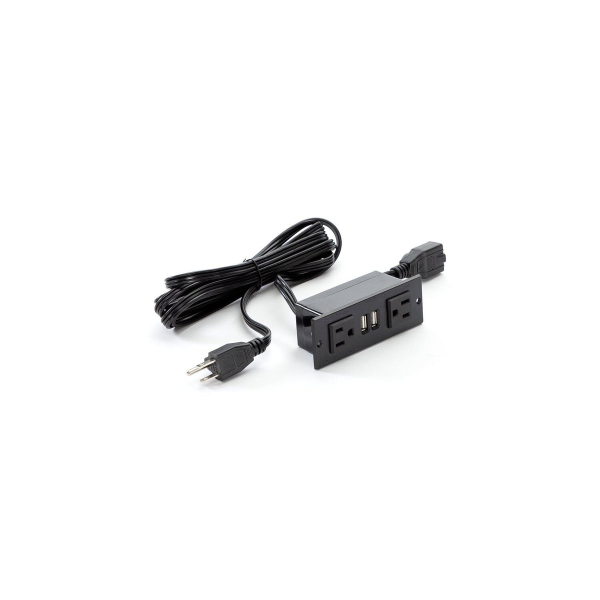 Power Module with 2 Power and 2 USB Outlets by Safco – Particle Board, Model MRPM3BLK