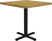Correll Cafe and Breakroom Table with Medium Oak Finish BXT36S-06-09-06