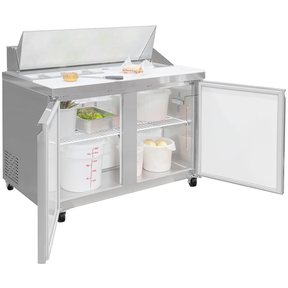 46 7/8" Sandwich/Salad Prep Table w/Refrigerated Base by MOTAK – 51.97x34.65x45.67, In Description, Check Images, Model MST-48-X