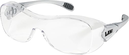 Glasses Law Over The Glass Safety Dialectric Glasses by MCR Safety – One Size, Nylon, Clear, Model OG110AF