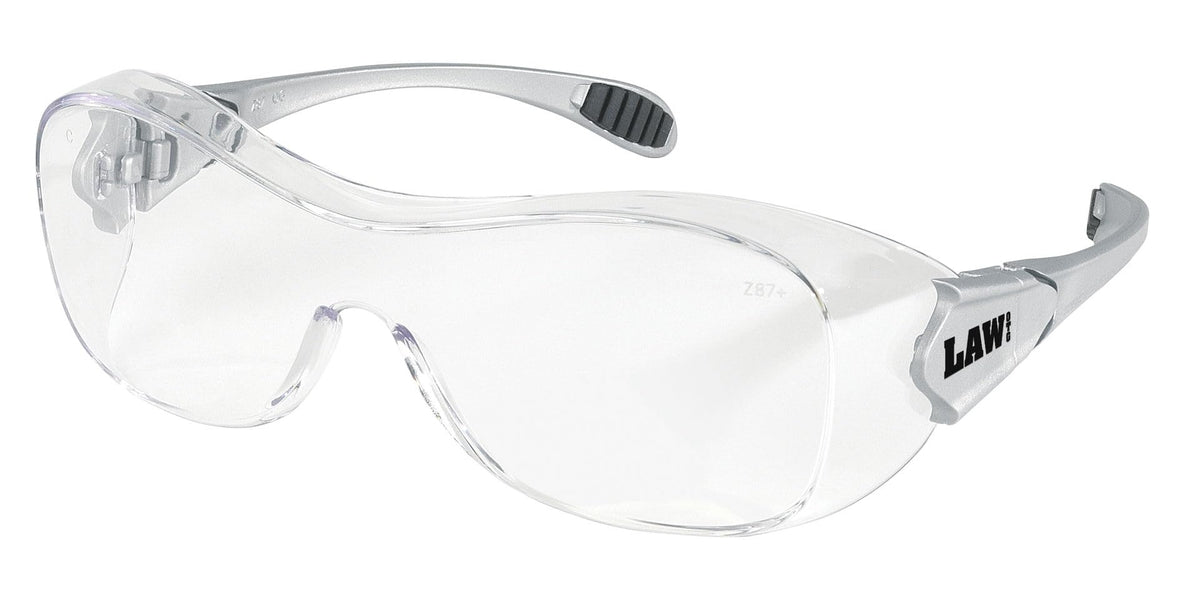 Glasses Law Over The Glass Safety Dialectric Glasses by MCR Safety – One Size, Nylon, Clear, Model OG110AF