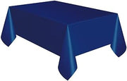 Creative Converting Touch of Color Plastic Table Cover, 54 by 108-Inch, Navy