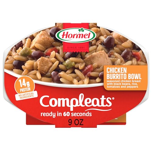 HORMEL COMPLEATS Chicken Burrito Bowl / 9 Ounce (Pack of 6) / 6 Seasoned Rice