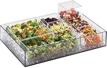 Cal-Mil 1398-12 Salad Bar Ice Housing, 4.25" Height, 32" Width, 24" Length, PETG, Clear