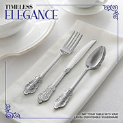 Stock Your Home 160 Count / Silver / Classic Spoons