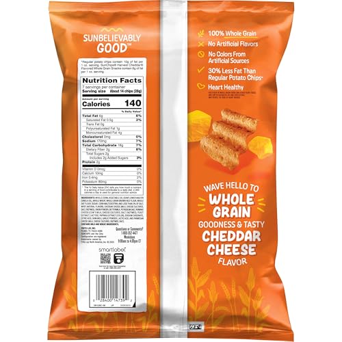 Sunchips Cheddar Cheese / 7 Ounce (Pack of 8) / 8 Vegetable