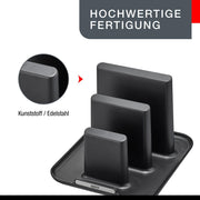 Flatware & Utensil Storage by GEFU – 14.5 x 16.5 x 11.5 cm, Plastic, Black, Model 29253