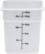 Cambro 18SFSP148 White Poly 18 Qt CamSquare Food Storage Container