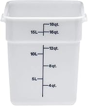 Cambro 18SFSP148 White Poly 18 Qt CamSquare Food Storage Container